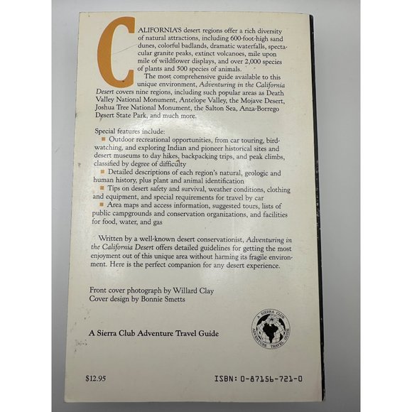 Adventuring in the California Desert by Lynne Foster 1987 paperback - Picture 2 of 12